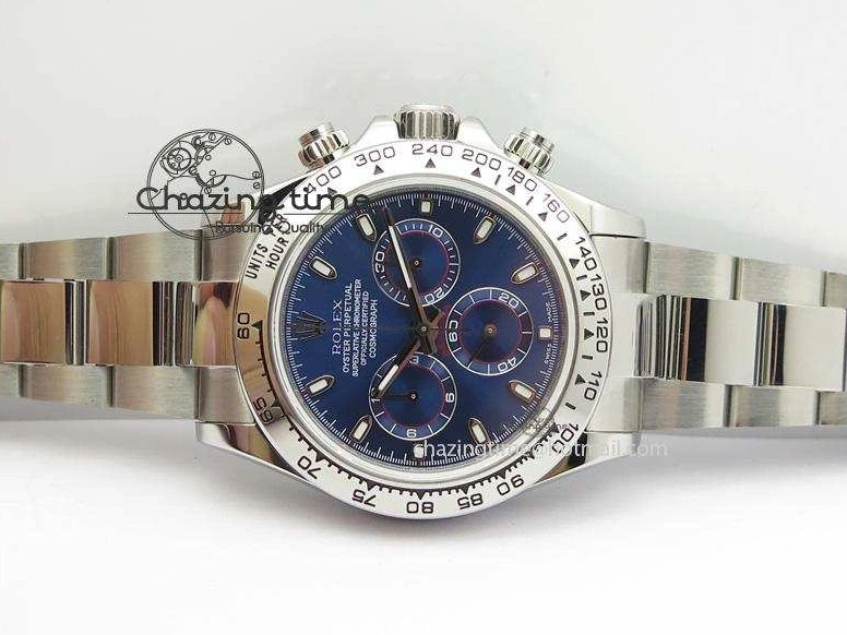 AAA Replica Watches Blue On Bracelet 116520 A SS Daytona Edition JF Dial 3944 Best QuickDry 1227